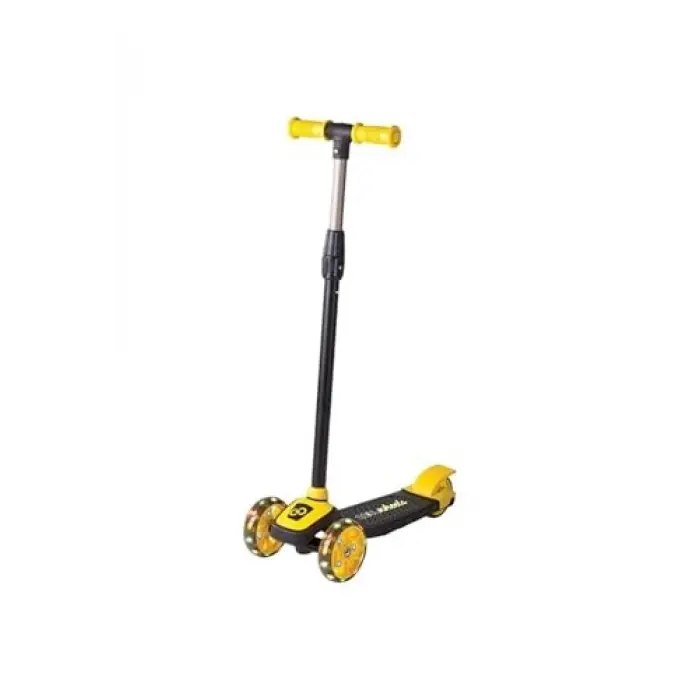 Işıklı 3 Tekerlekli Sarı Scooter
