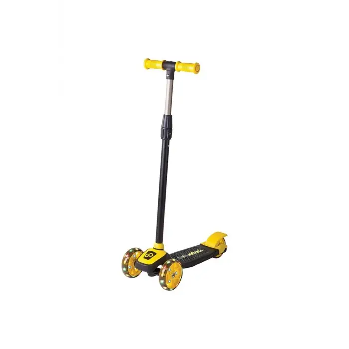 Işıklı 3 Tekerlekli Sarı Scooter