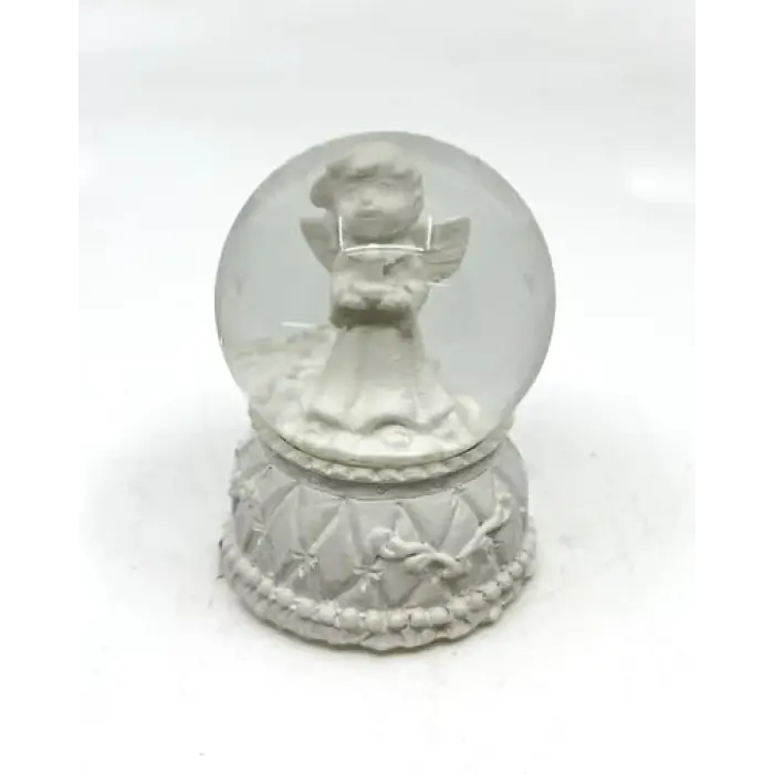 Işıklı Kar Küresi Melek 7 cm