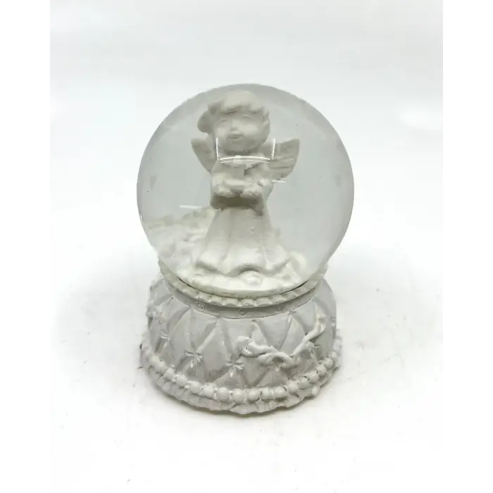 Işıklı Kar Küresi Melek 7 cm