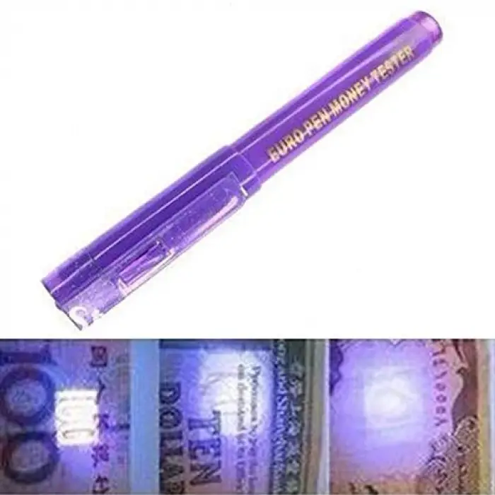 Işıklı sahte para kontrol kalemi