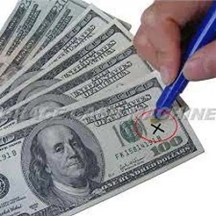 Işıklı sahte para kontrol kalemi