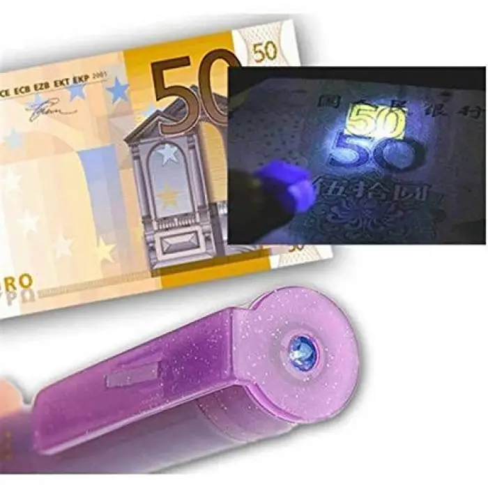Işıklı sahte para kontrol kalemi