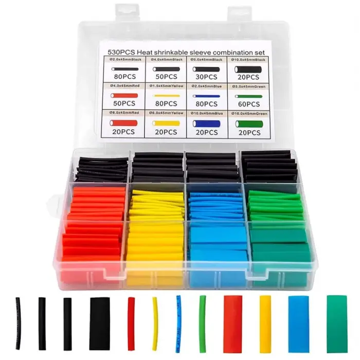 Isıyla Daralan Makaron Polyolefin Shrink Renkli Set Kutulu 530Ade