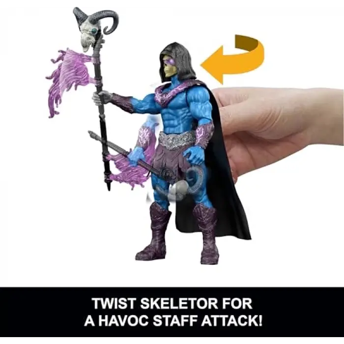 İskelet Asası ile Özel İskeletor Aksiyon Figürü