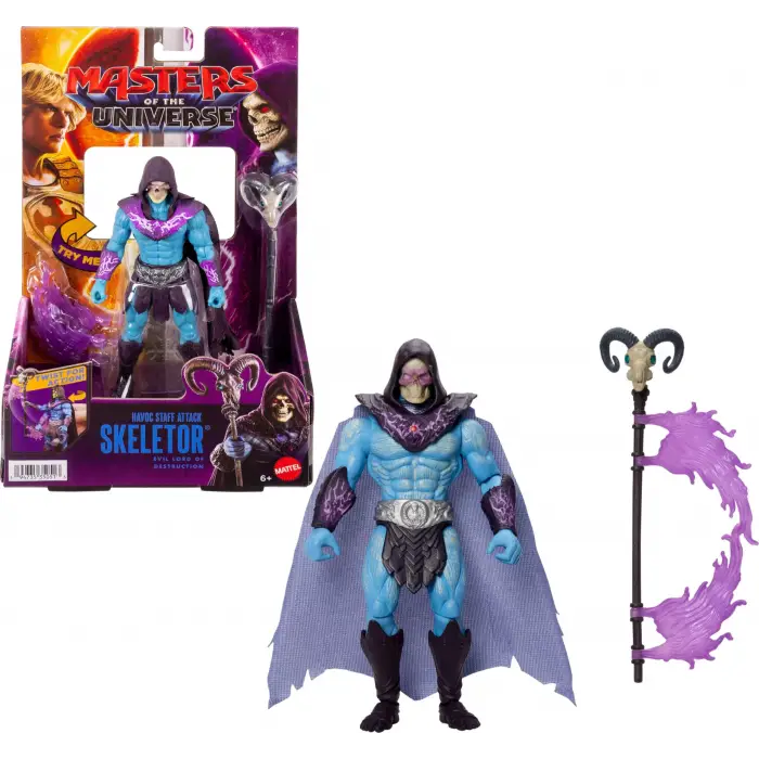İskelet Asası ile Özel İskeletor Aksiyon Figürü