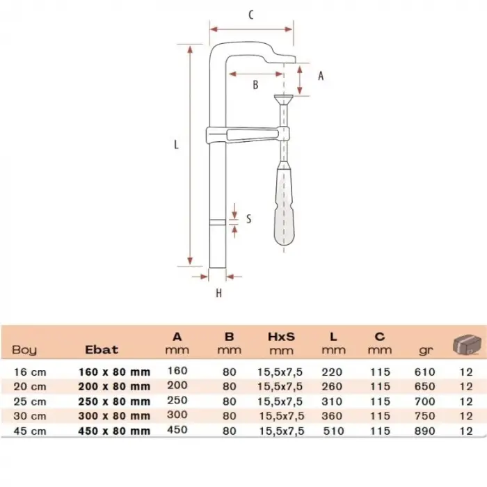 işkence Küçük Dövme Çelik 25 cm ( )