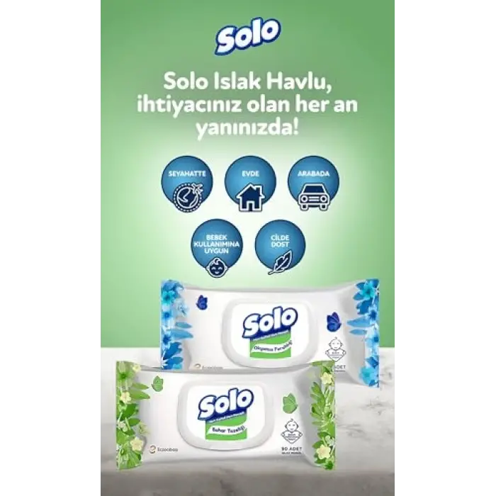 Islak Havlu Kapaklı 90 Yaprak