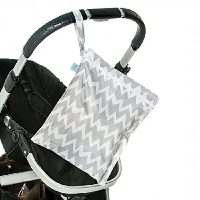 Islak/Kirli Çantası Gray Chevron
