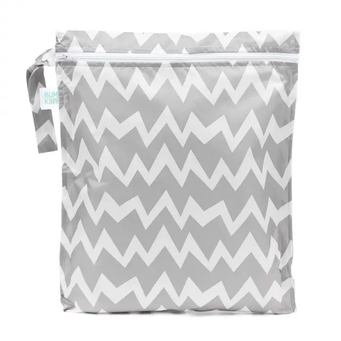 Islak/Kirli Çantası Gray Chevron