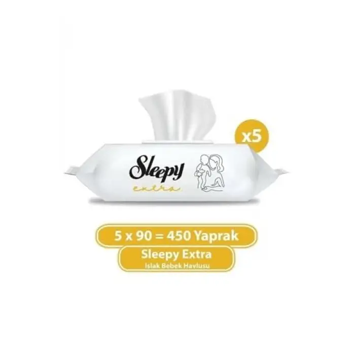 Islak Mendil Extra 90lı 5 Adet