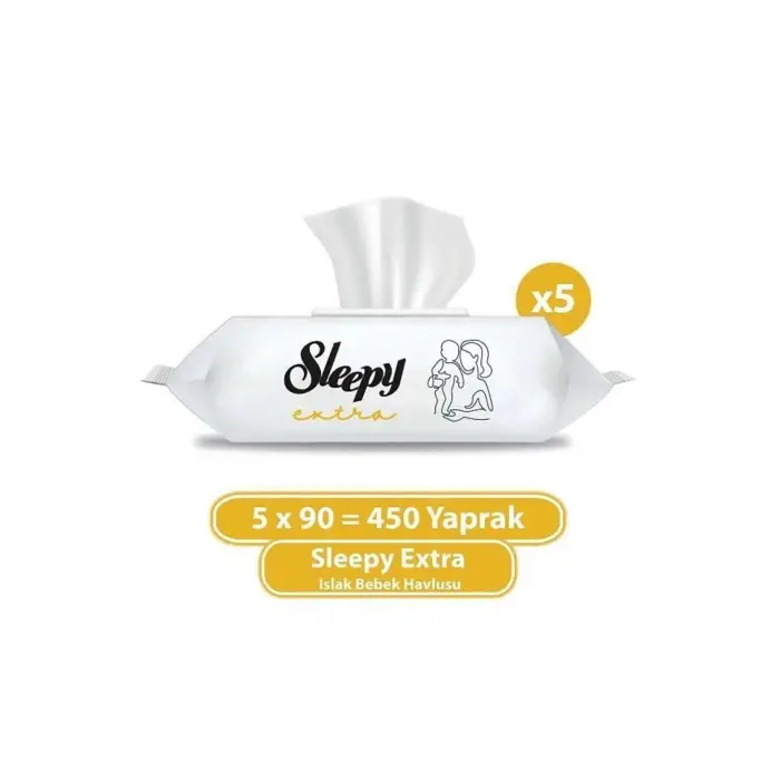 Islak Mendil Extra 90lı 5 Adet
