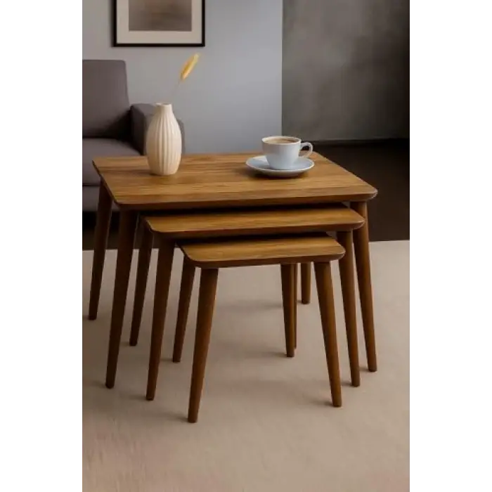 İstanbul 3lü Zigon Sehpa, %100 Mdf