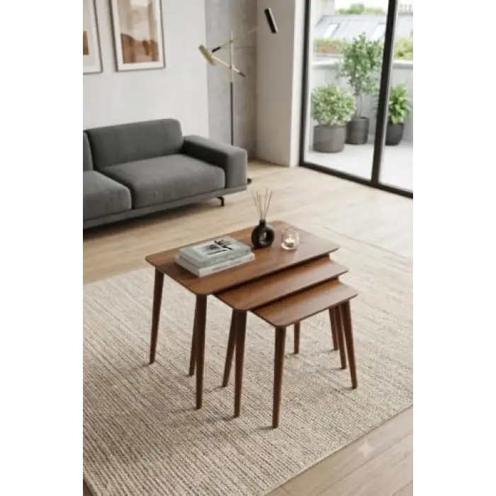 İstanbul 3lü Zigon Sehpa, %100 Mdf