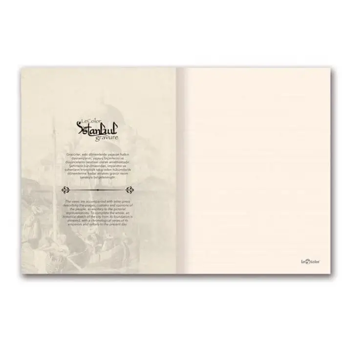 İstanbul Gravür Mini Journal Çizgili Külliye