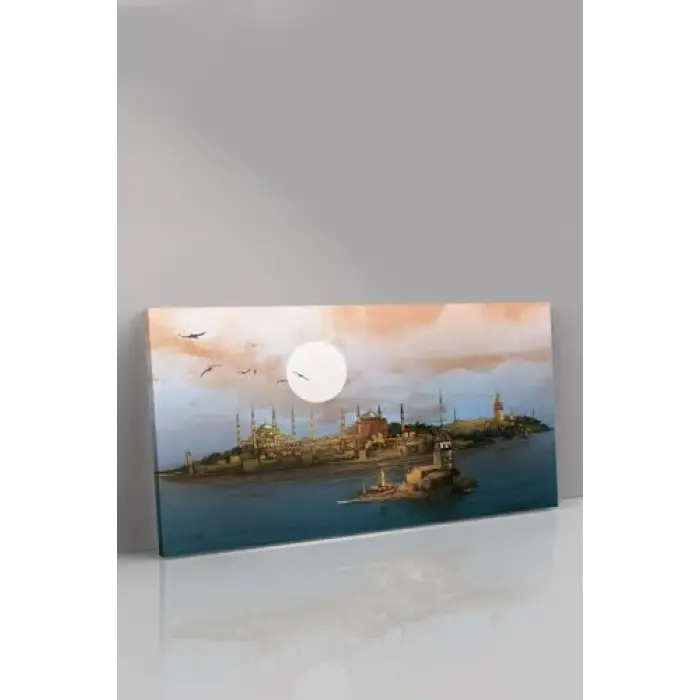 Istanbul Manzaralı Kanvas-canvas Tablo, 120 x 65