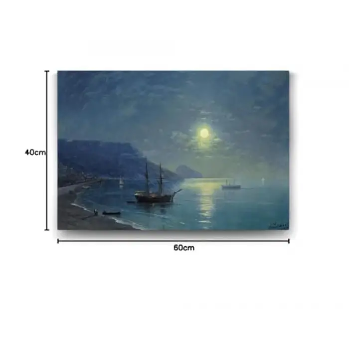 Ivan Ayvazovski Evening in Crimea Tablosu - 60x40 cm