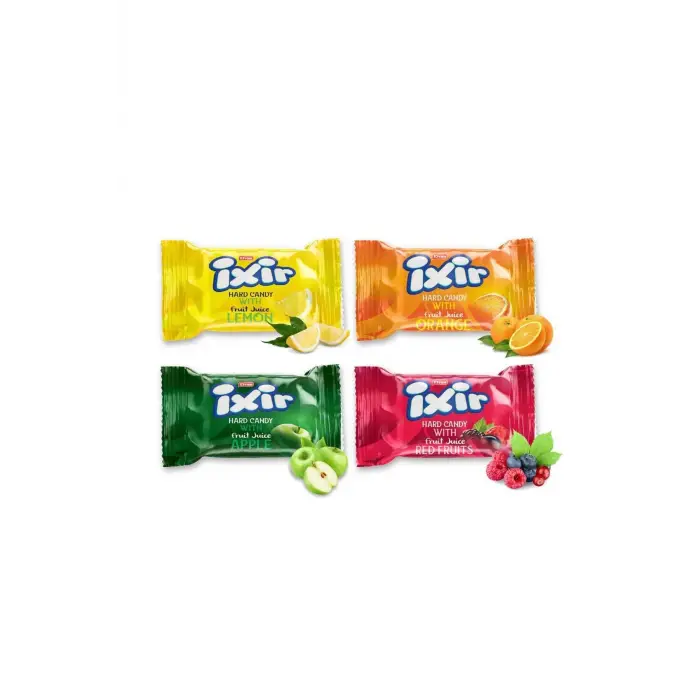 Ixir Dolgulu Meyve Sulu Sert Şeker 1000 g. (1 Poşet)