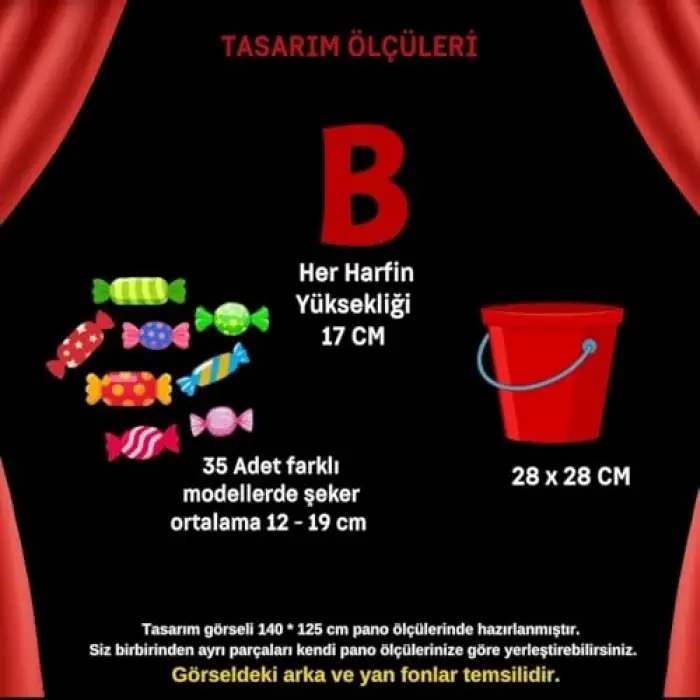 İyi Bayramlar Temalı Pano Süsü