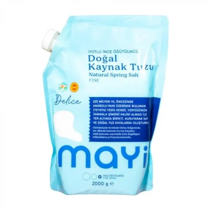 İyotlu öğütülmüş sofra tuzu, 2000 g