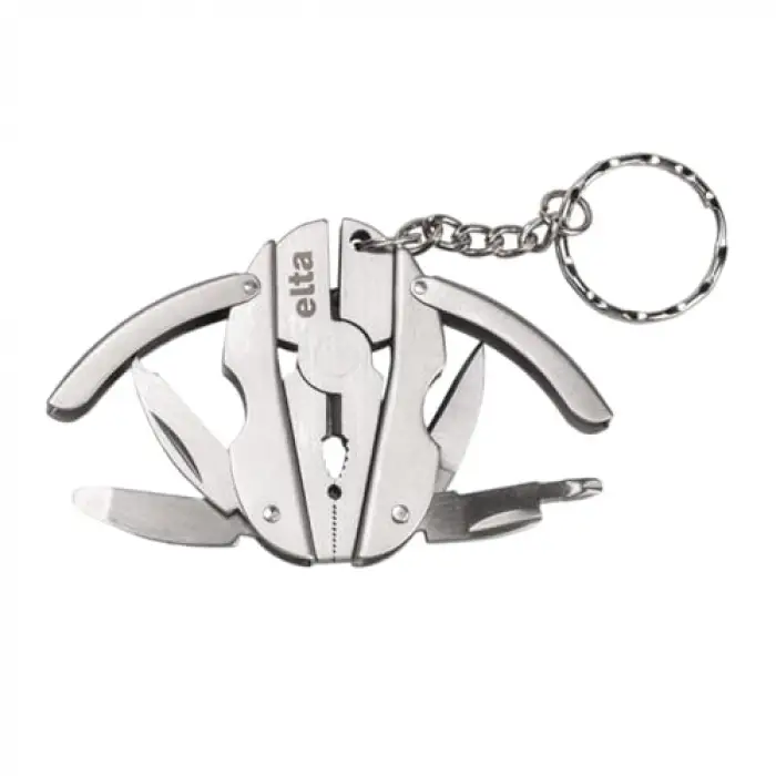 İzeltaş Elta Multi Tool Mini 7 Fonksiyonlu Katlanır Çok Amaçlı Pense El Aleti Paslanmaz Çelik 75 mm