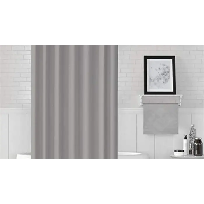Jackline Banyo Duş Perdesi 0010 Gri Çift Kanat 2x120x200