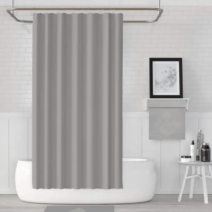 Jackline Banyo Duş Perdesi 0010 Gri Çift Kanat 2x120x200