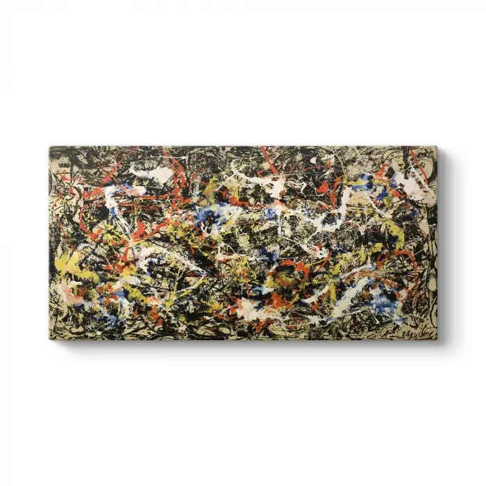 Jackson Pollock - Yakınsama Kanvas Tablo 100 x 50