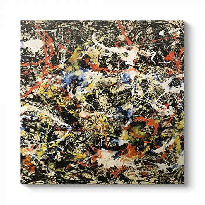 Jackson Pollock Yakınsama Kanvas Tablo, 40 x 40