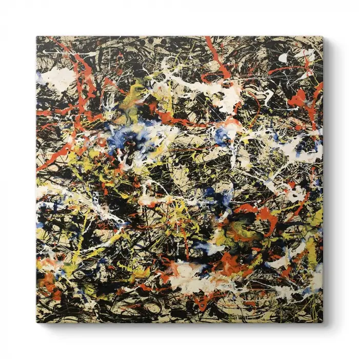 Jackson Pollock - Yakınsama Kanvas Tablo 40 x 40