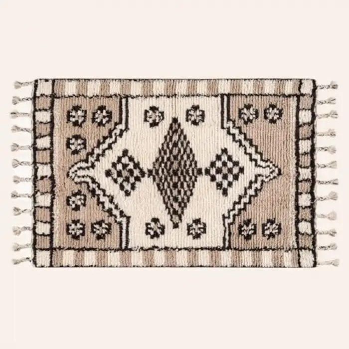 Jaıpur Yün Halı 80x150 Cm Bej