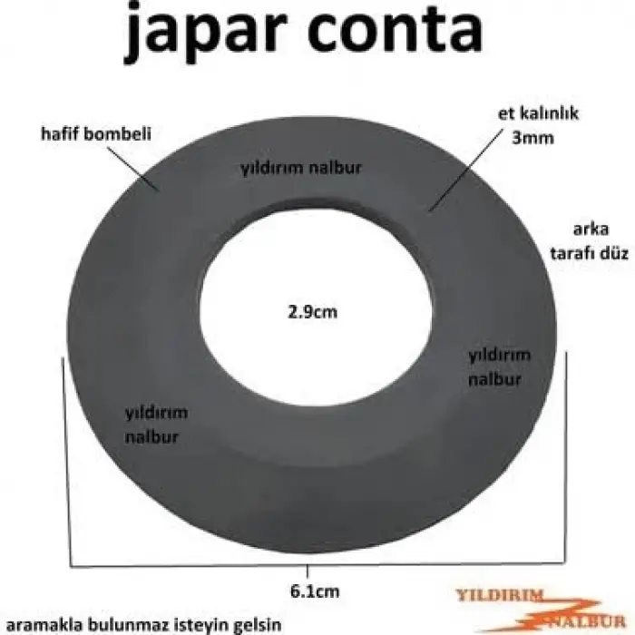 Japar Gömme Rezervuar Boşaltma Conta Conta
