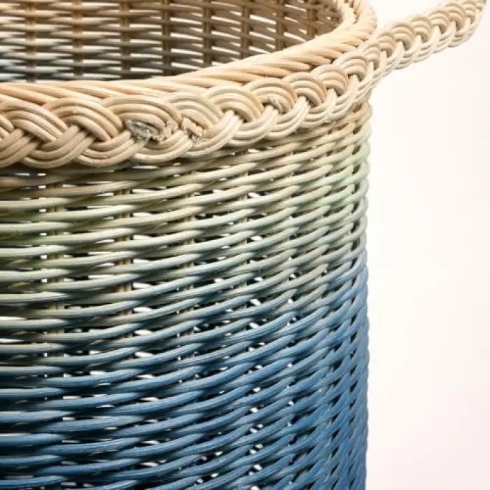 Java Mavi Rattan Sepet 30 Cm
