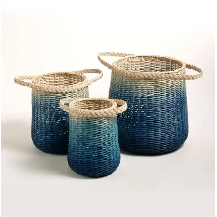 Java Mavi Rattan Sepet 30 Cm