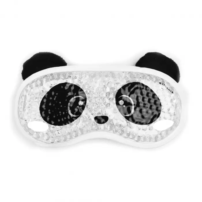 Jel dolgulu panda temalı uyku maskesi