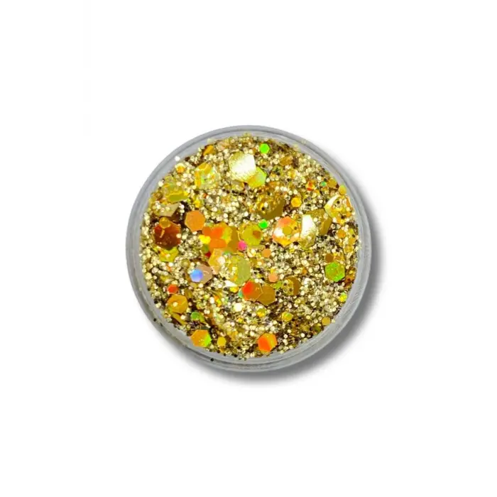 Jel Formlu Parlak Glitter - Laser Gold