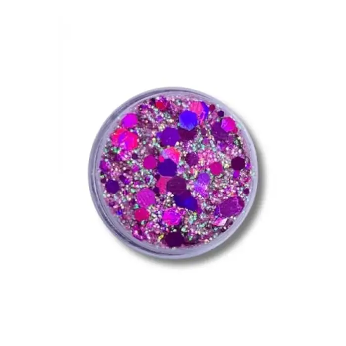 Jel Formlu Parlak Glitter Magic Purple
