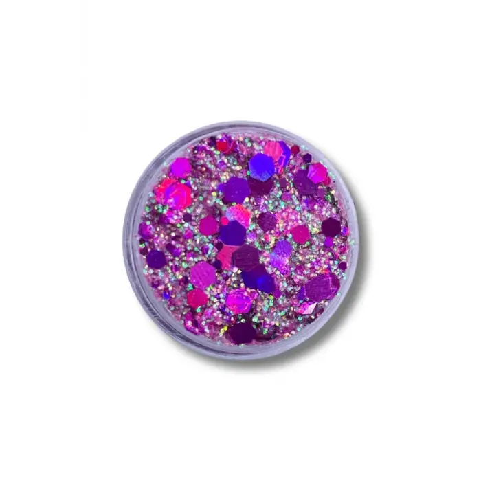 Jel Formlu Parlak Glitter Magic Purple