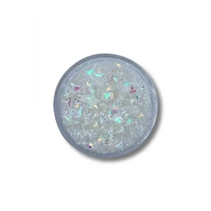 Jel Formlu Parlak Glitter; White Space, glittermz1013