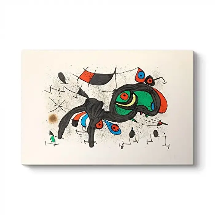 Joan Miro - Le Belier Fleuri Kanvas Tablo 100 x 70