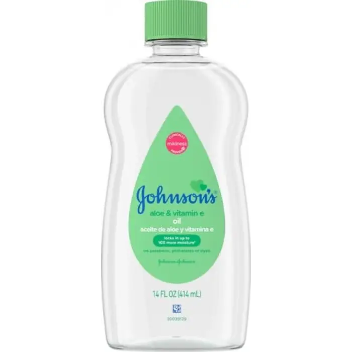 Johnson & Johnson Bebek Yağı, Aloe Vera & E Vitamini, Çok Renkli, 14 Fl Oz