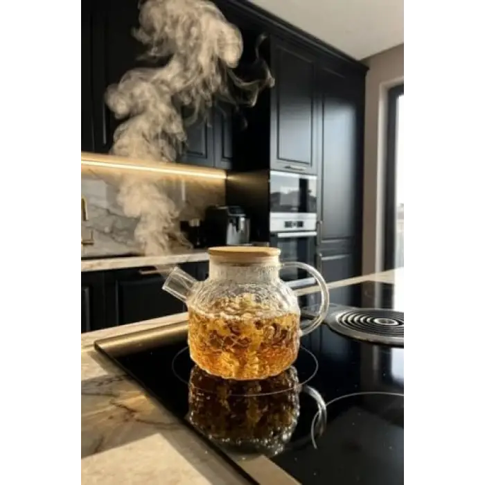 Juliet, Bambu Kapaklı Cam Demlik 1000 ml