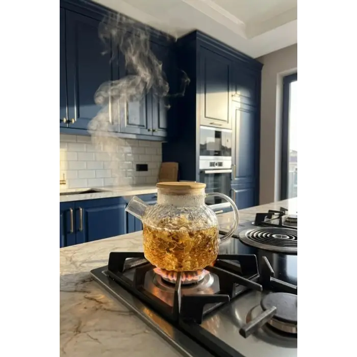 Juliet, Bambu Kapaklı Cam Demlik 1000 ml