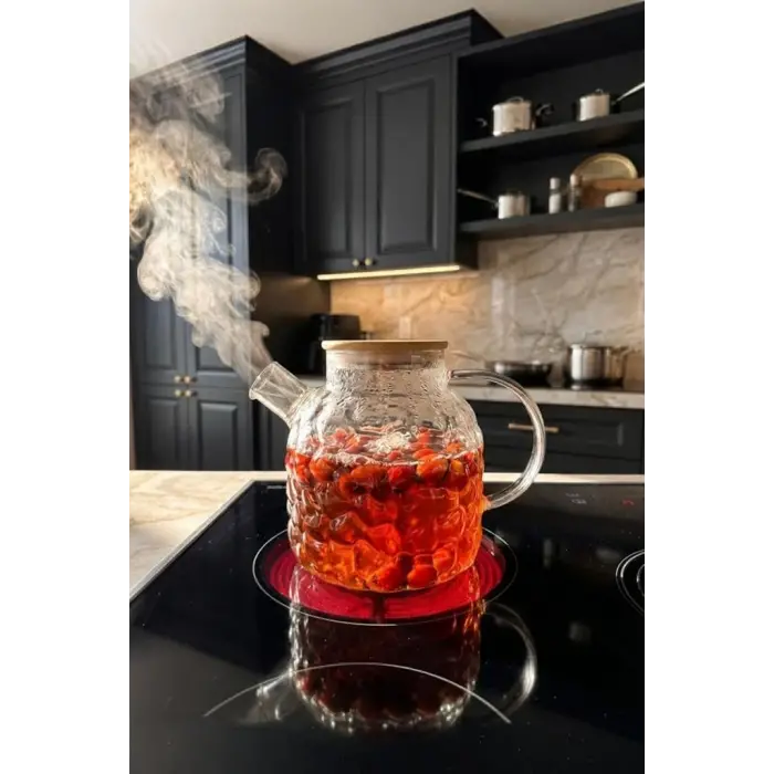 Juliet - Bambu Kapaklı Cam Demlik 1500ml