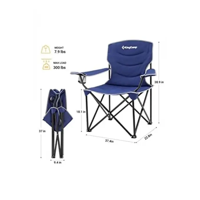 Juniper Ultra Konforlu & Takviyeli Kamp Sandalyesi Blue