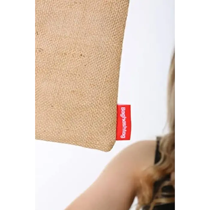 Jüt Clutch Bez Çanta