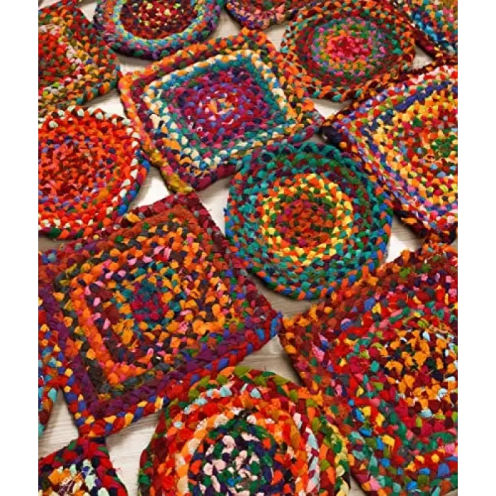 Jüt Hasır Halı, Multi 00009A, 90 x 150