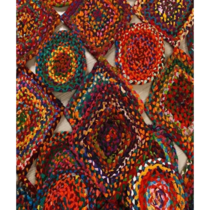 Jüt Hasır Halı, Multi 00009A, 90 x 150