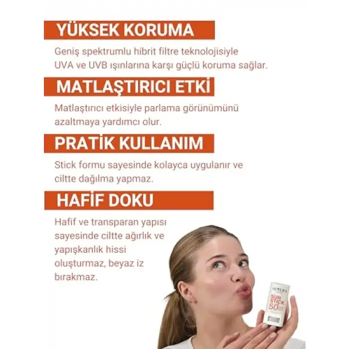 Juvera Matifying Sun Protection Stick Mixed-Oily Skin 15 gr