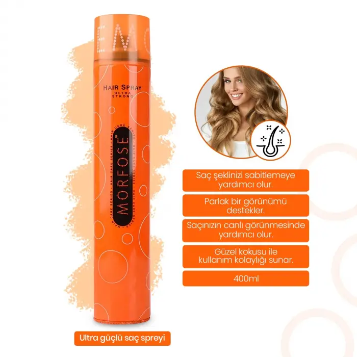 K- Ultra Strong Saç Spreyi 400 ml 2 Adet